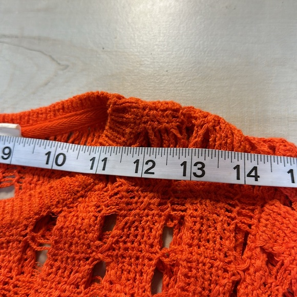 Anthropology MOTH hollow out hi/low sweater. Colorful & cute wardrobe addition - Picture 6 of 8